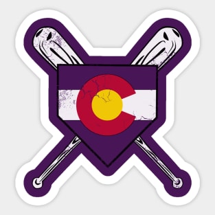 Colorado Baseball Home Plate Sticker